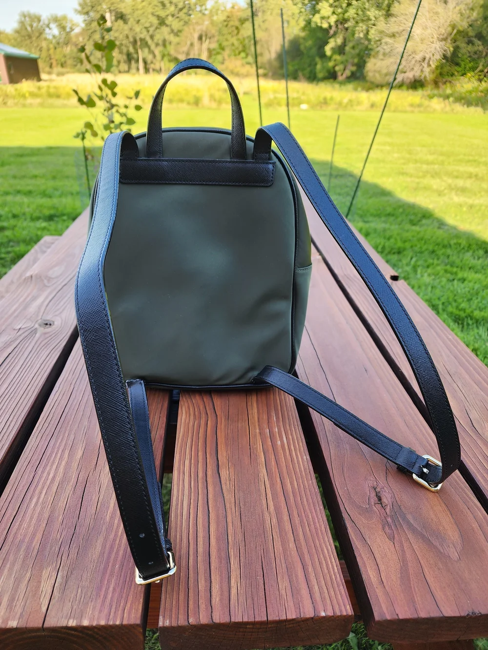 Kate Spade Olive Green Backpack